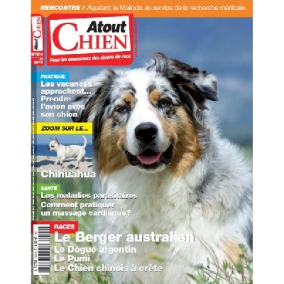des Tresors du Mont Ventoux - DAPHNE ET ELIOTT dans le magazine atout chien mai 2011
